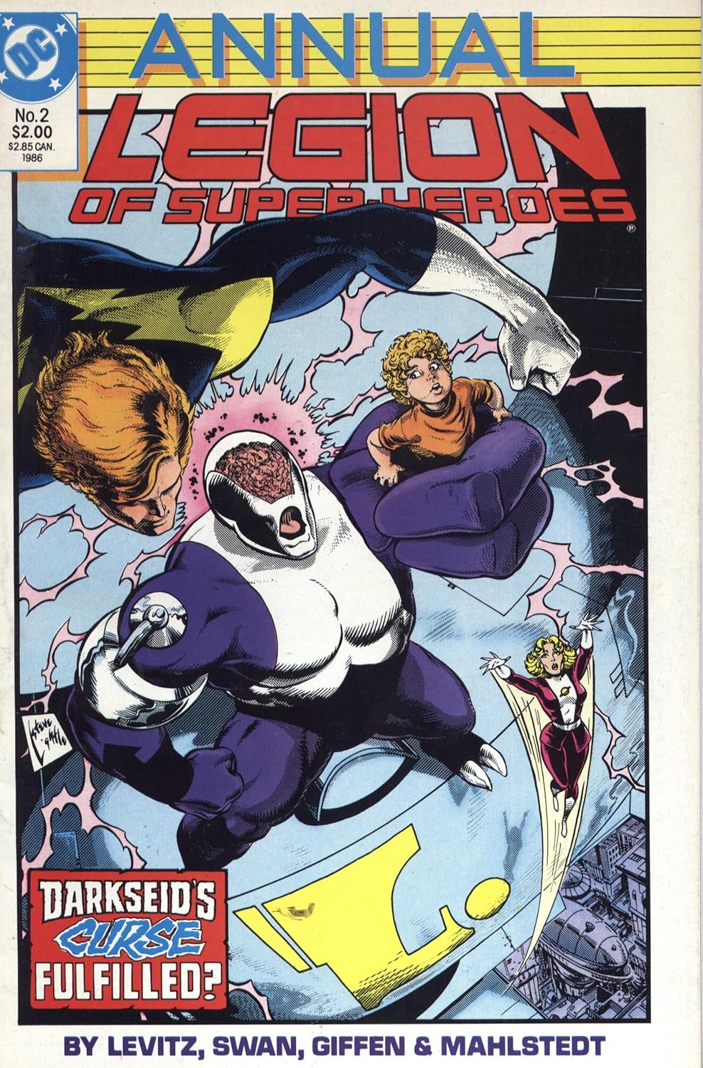 

Legion of Super-Heros, Annual, #2 (Darkside's Curse Fulfilled) (DC Comics)