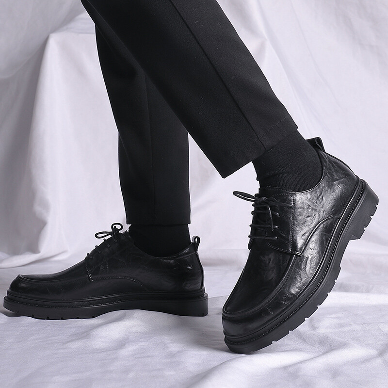 Туфли мужские Men"s Casual Men Low-Top Shanpijiang, чайный/коричневый — фото 4