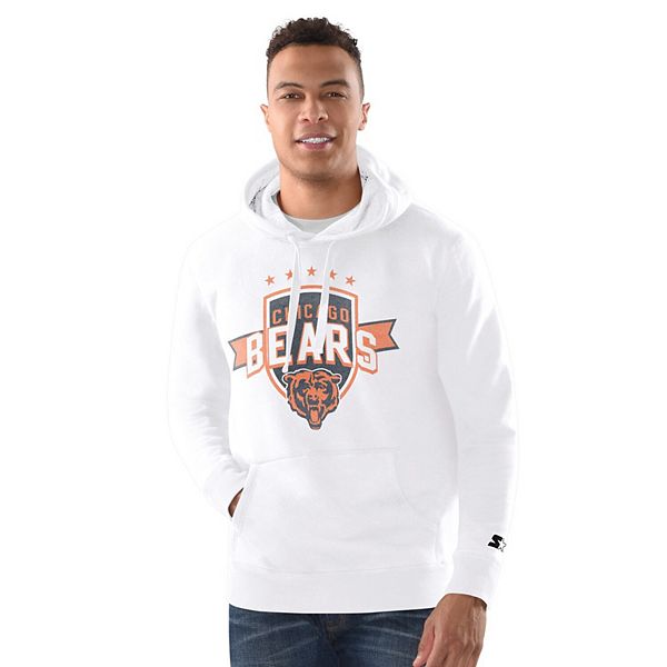 

Мужской белый свитшот с капюшоном Chicago Bears Vintage Starter