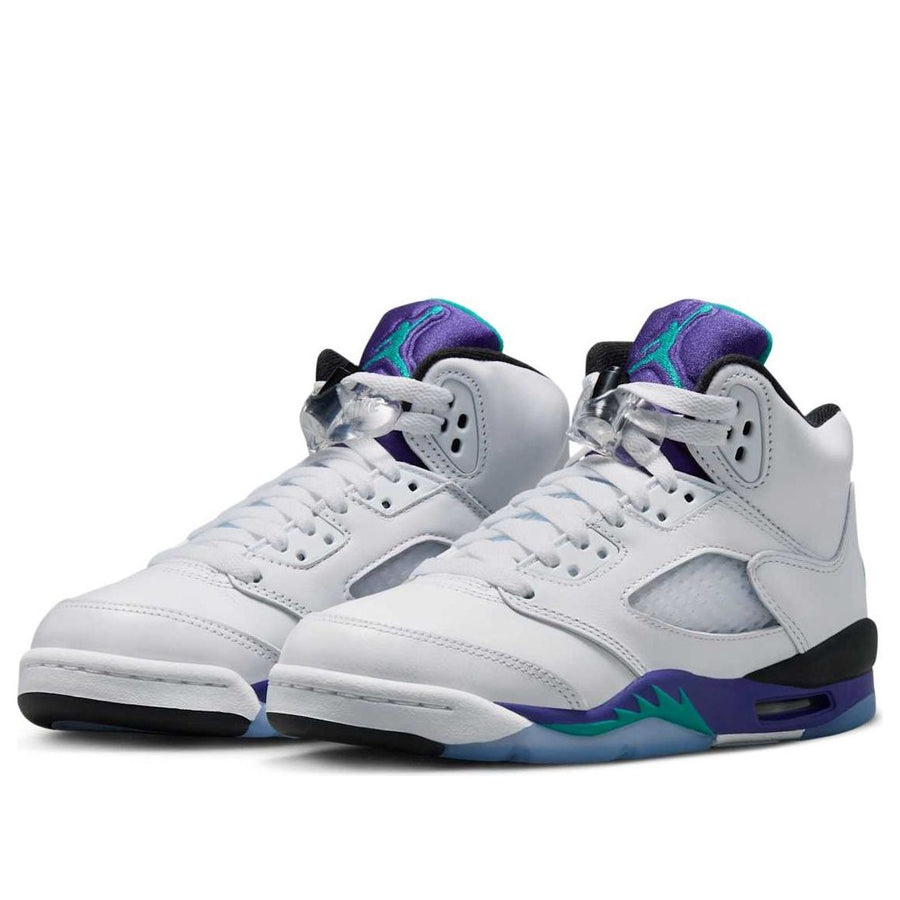 Кроссовки (GS) Air Jordan 5 Retro 'Grape' 2025, белый — фото 3