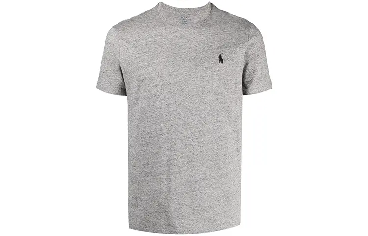 

Поло пони футболка с коротким рукавом Polo Ralph Lauren, серый