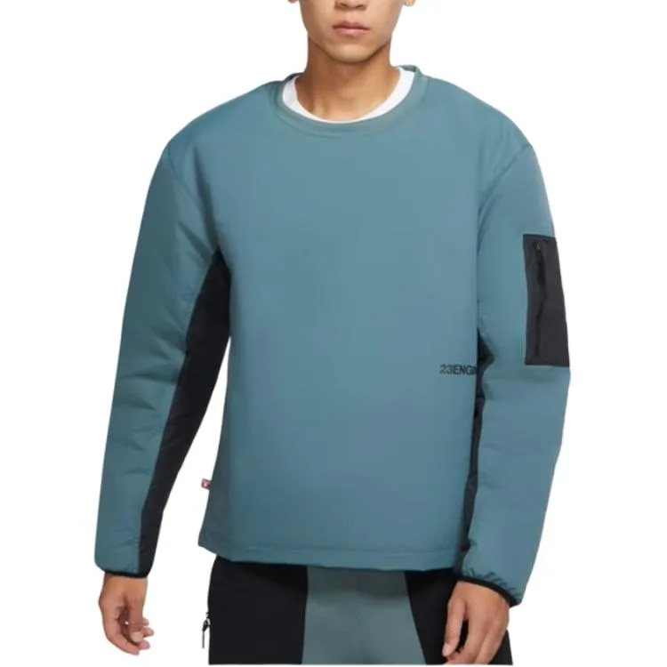 Jordan Куртка-пуховик Air 23 Unisex Gait Leaf Green с круглым вырезом и аппликацией — фото 4
