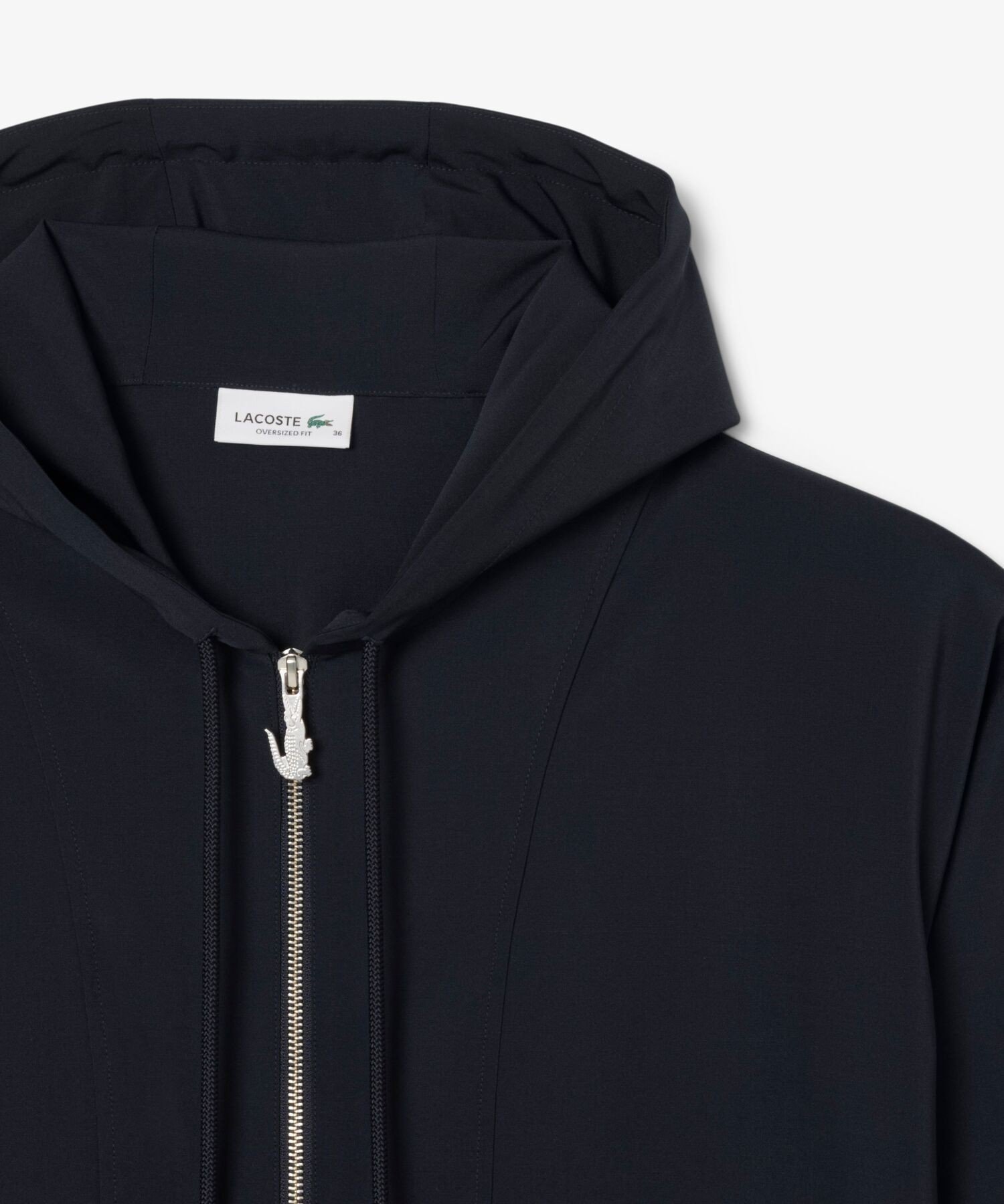 Анорак LACOSTE Dark Navy из смесовой шерсти и фланели — фото 2