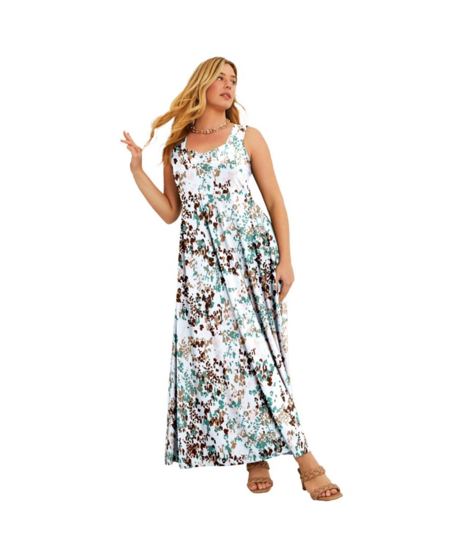 

Женское платье June + Vie без рукавов с вырезом сердечко June & Vie, Dotted texture white