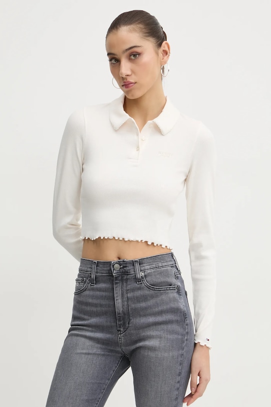 

Лонгслив Tommy Jeans, бежевый