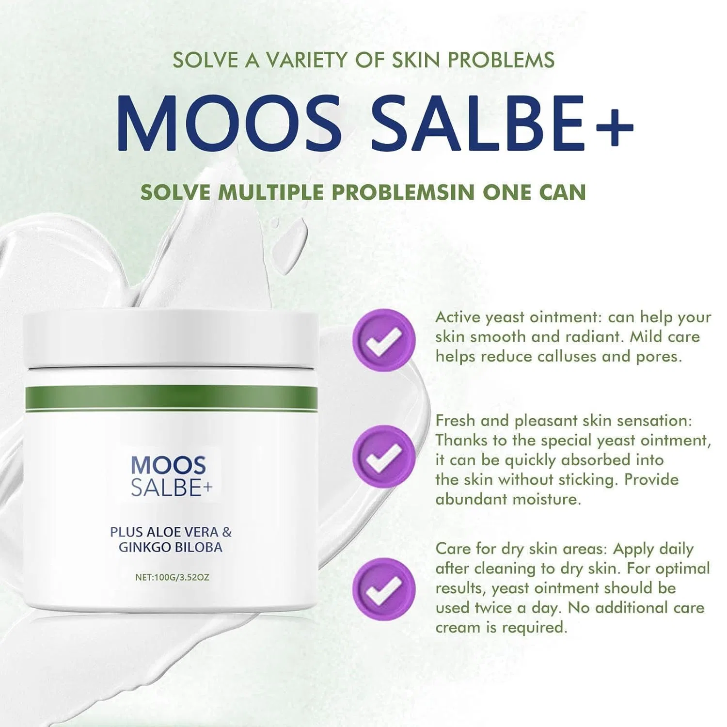Крем для лица — Против морщин с экстрактом мха «Moss Ointment Plus» Generisch — фото 3