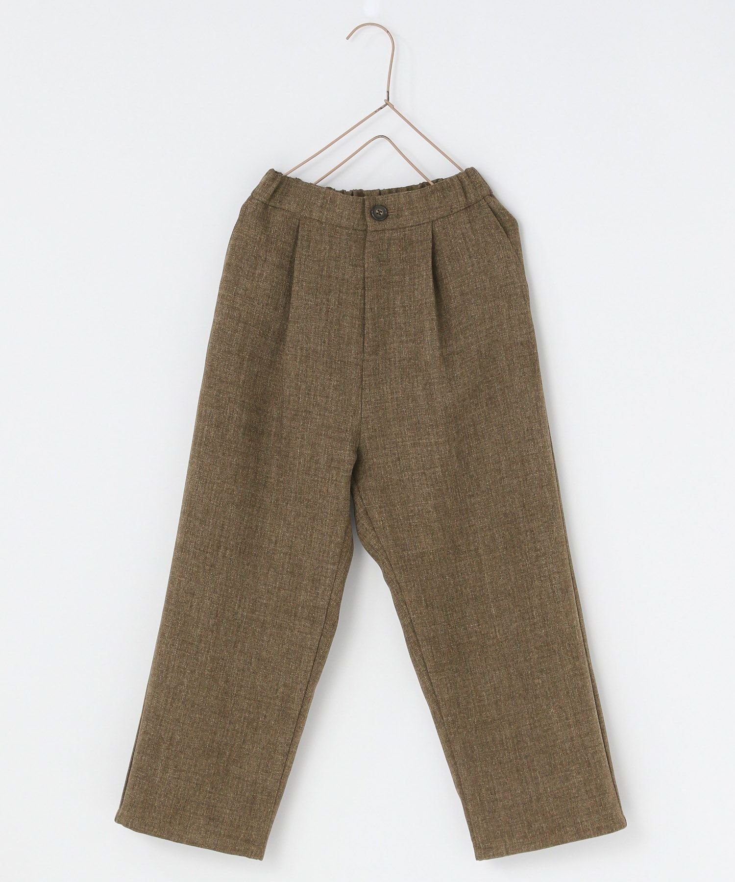 Прямые брюки из меланжевой саржи Lowrys Farm, Brown (55)