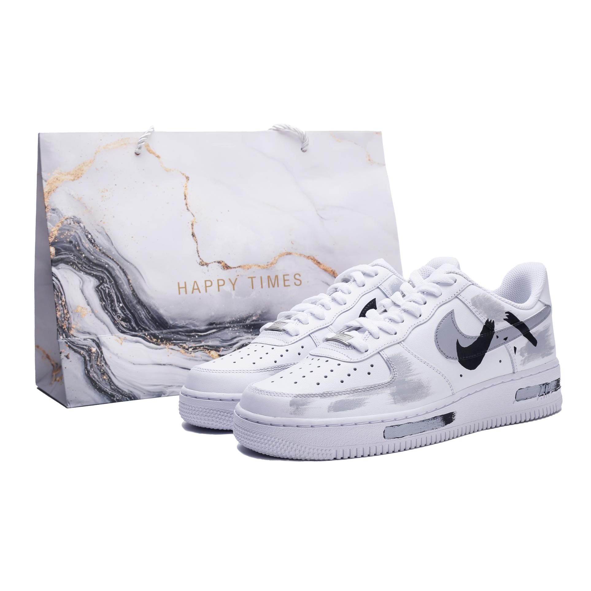 

Nike Кроссовки Air Force Air Force 1 Abrasion Resistant Waterproof Slip Resistant Low top Skateboarding White