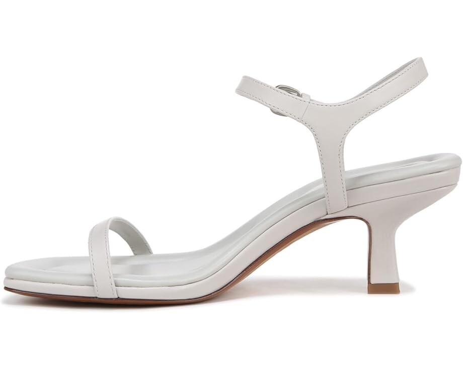 Туфли Vince Coco Square Toe Heeled Sandals, цвет Horchata White Leather — фото 4