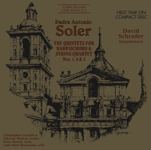 

CD диск Soler / Schrader: Quintets for Harpsichord & Strings 1 & 2