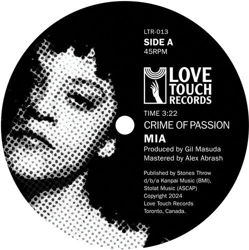 

Сингл 7" Mia: Crime Of Passion b/w Love Bug