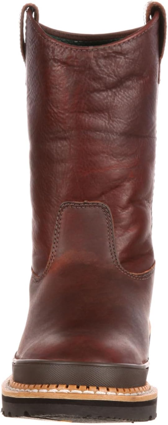Мужские ботинки Georgia Boot Georgia Giant с стальным носком и выемкой для натягивания, 9 Wide Soggy Brown — фото 3