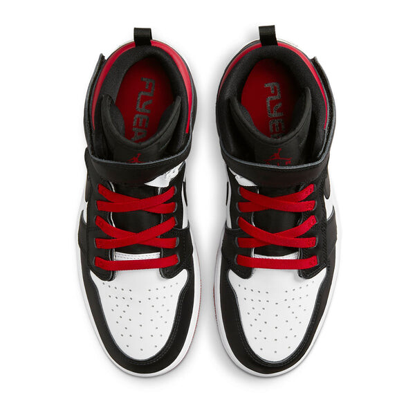 Кроссовки Air Jordan 1 HI Flyease 'Black Gym Red White', черный — фото 3