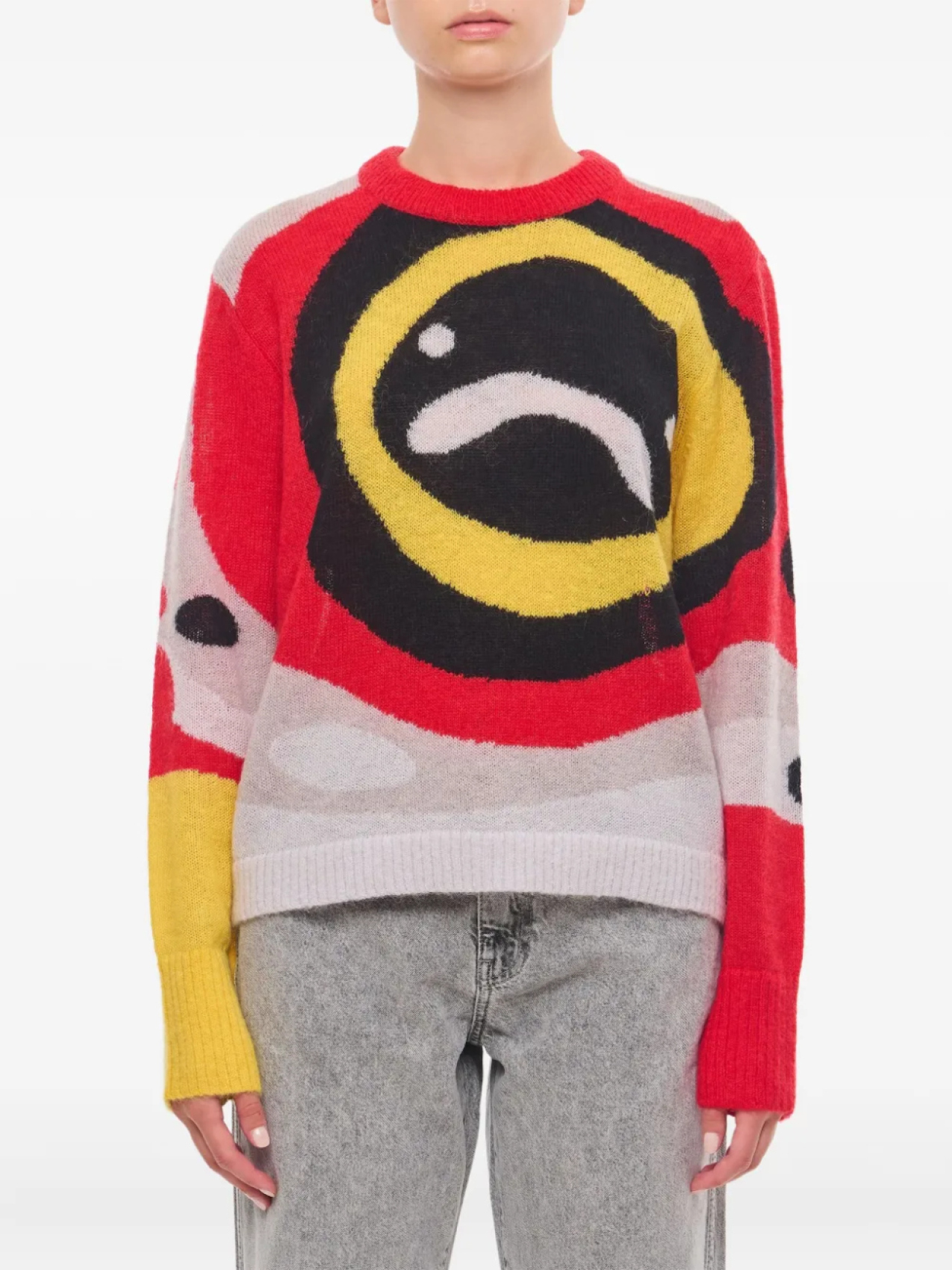 

Свитер с круглым вырезом и абстрактным принтом Charles Jeffrey Loverboy, мультиколор