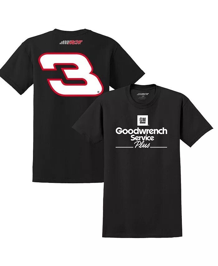 

Мужская черная футболка Dale Earnhardt Goodwrench Service Plus Sponsor Lifestyle Richard Childress Racing Team Collection