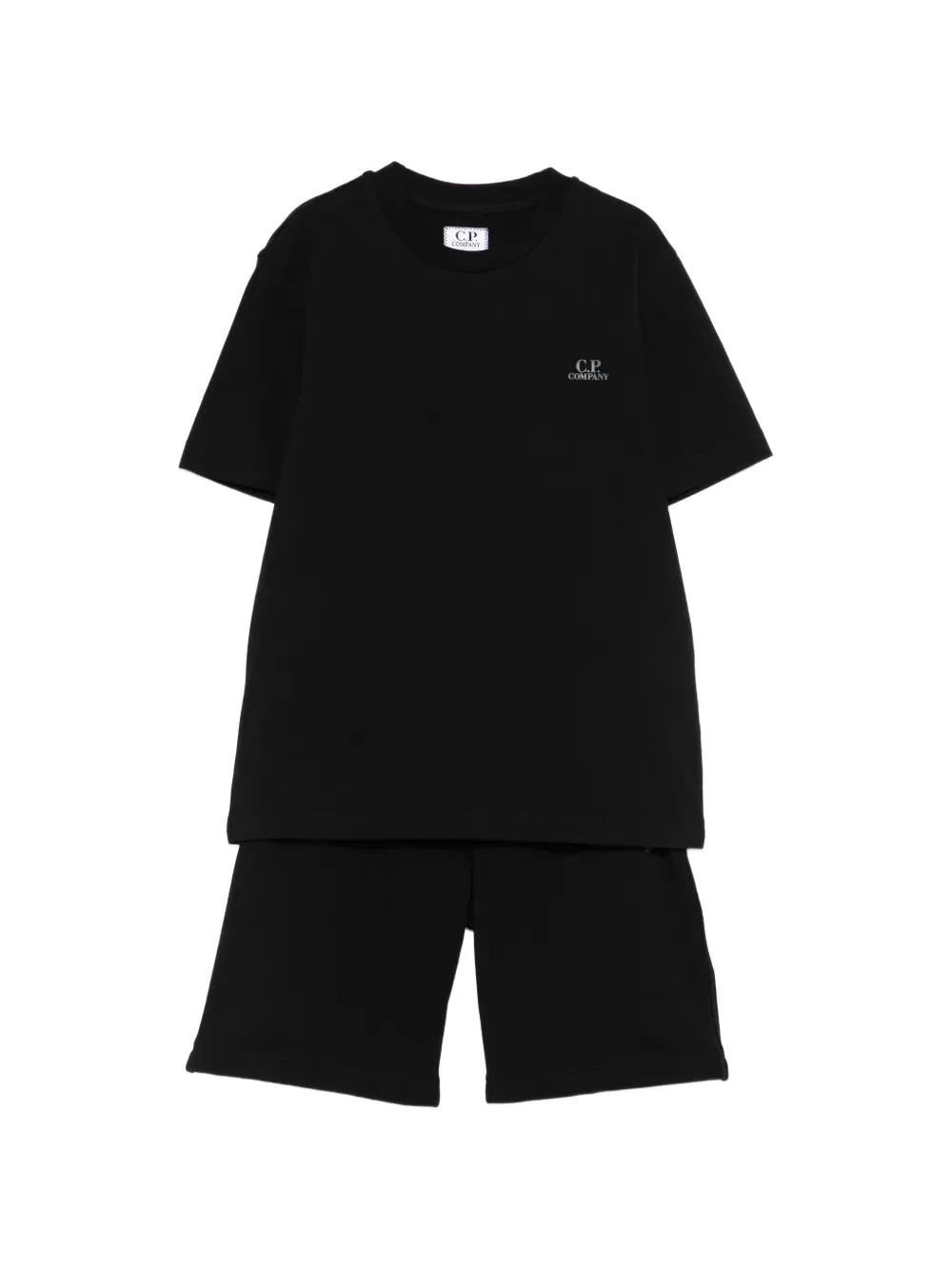 Спортивный костюм с коротким рукавом C.P. Company Kids, черный