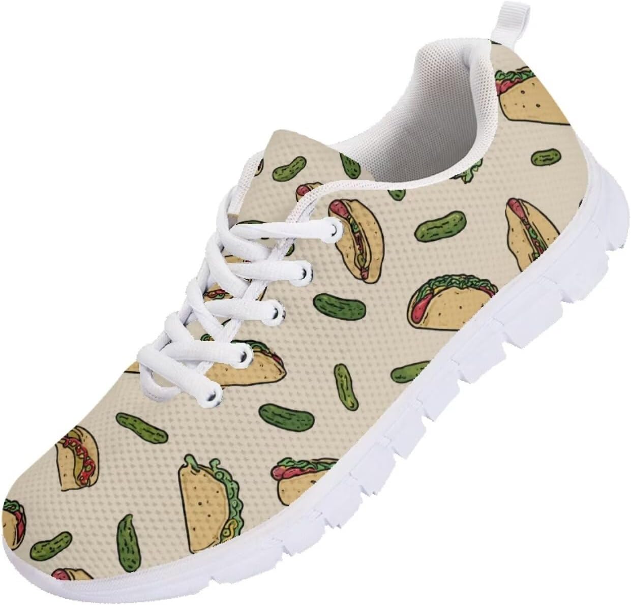 

Кроссовки Funnydude Funny для мужчин с принтом, для бега, походов, классические легкие дышащие кроссовки для спортзала, Taco