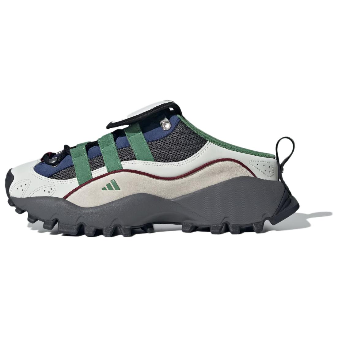 

Adidas Seeulater Mule устойчивые к истиранию и скольжению тапочки с закрытым носком унисекс White Green Silver