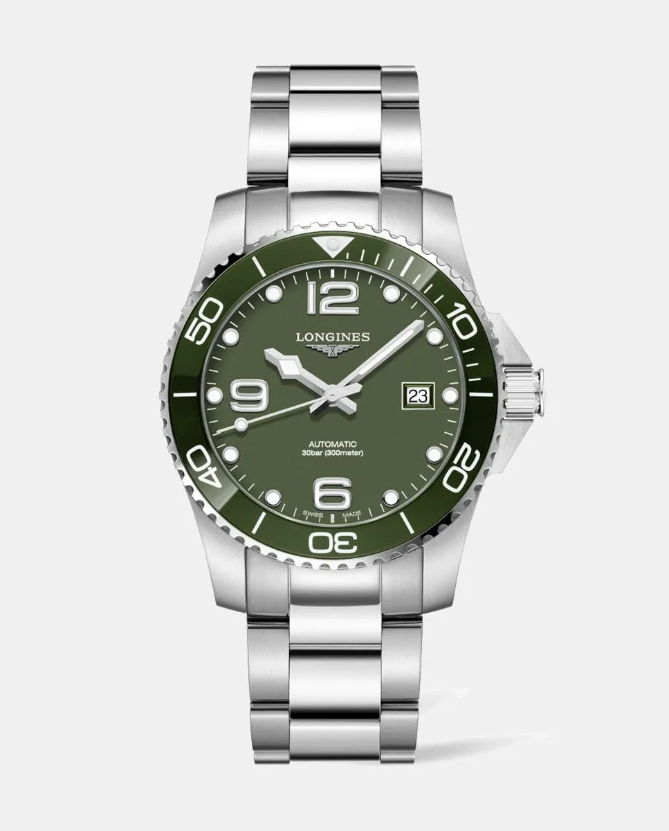 

HydroConquest L37814066 Автоматические стальные мужские часы Longines, серебряный