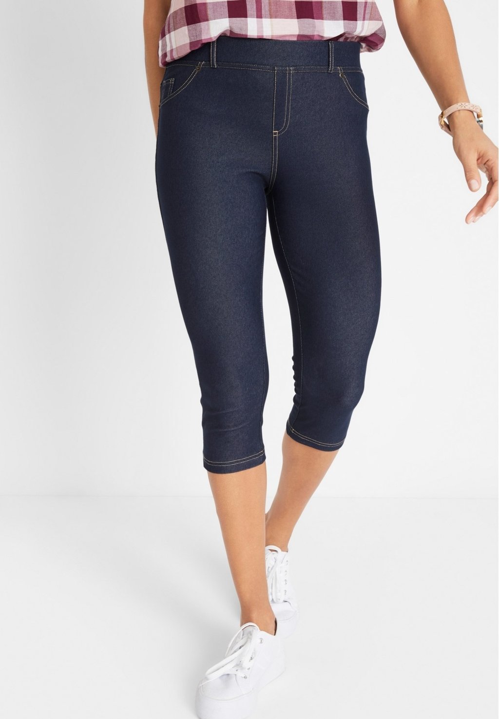 

Джинсовые шорты SCHÖNE CAPRI GUT bonprix, синий