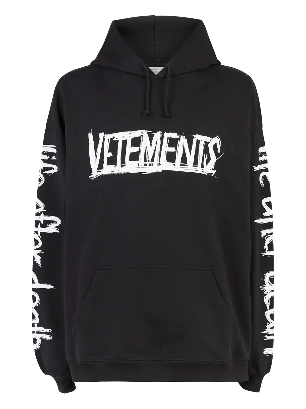 

Толстовка с капюшоном «Мировой тур» VETEMENTS, черный