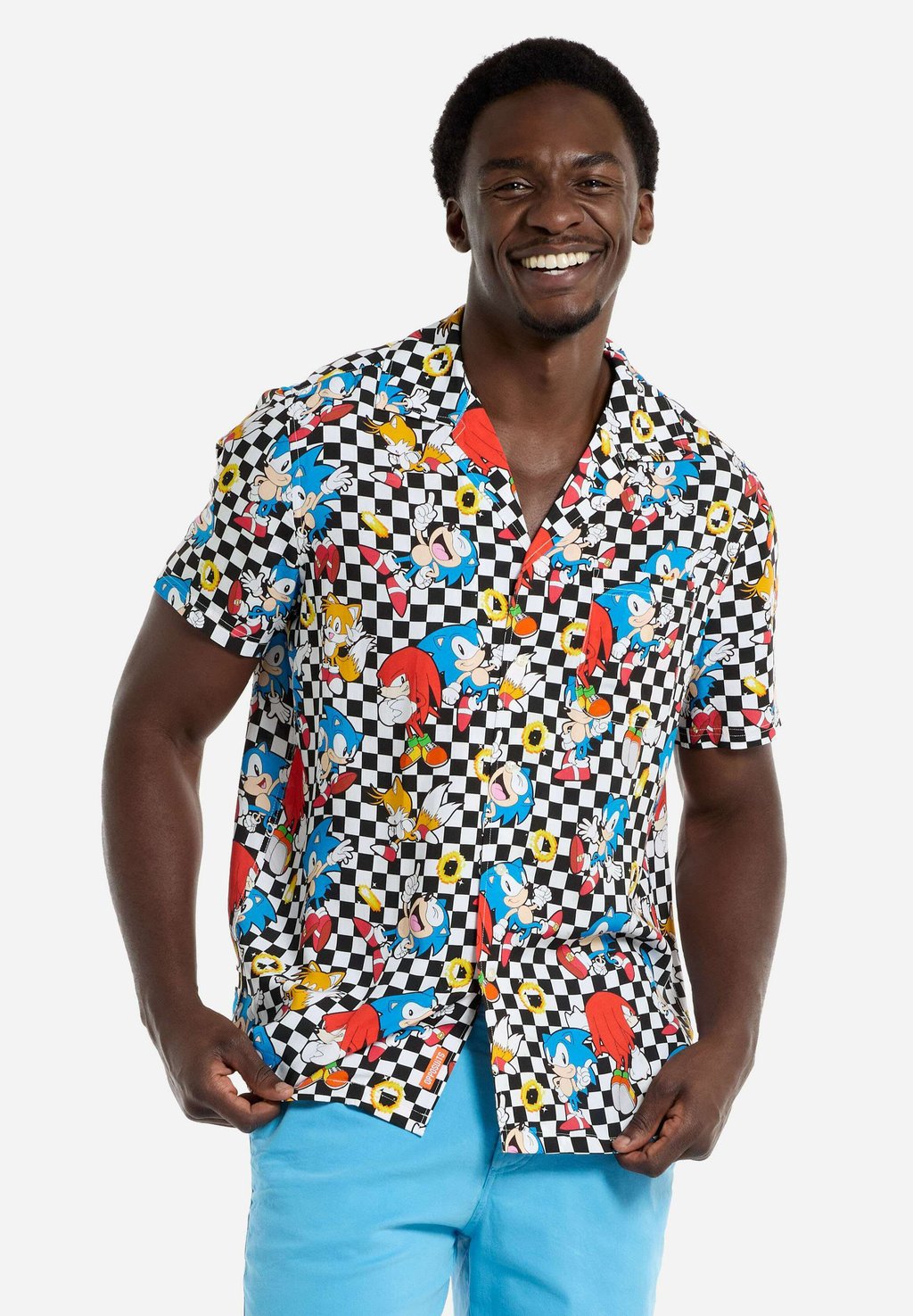 

Рубашка HAWAIIAN SONIC RETRO RINGS OppoSuits, синий
