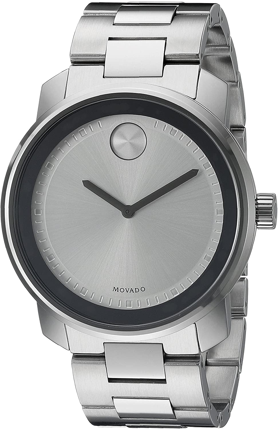 

Мужские кварцевые часы Movado Bold 42 мм 3600257, серебряный