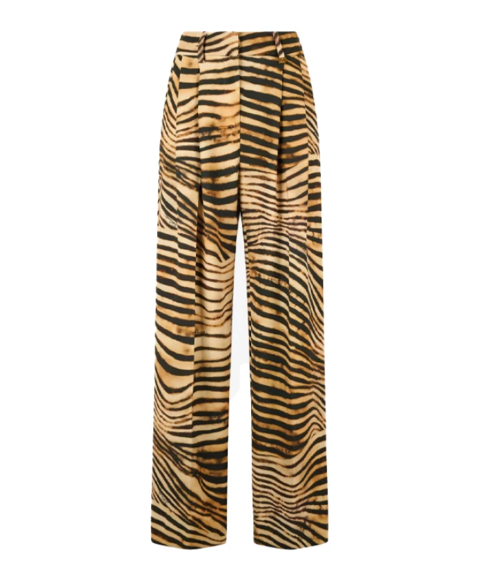 

Брюки из тигровой шкуры с концом потока Just Cavalli, коричневый