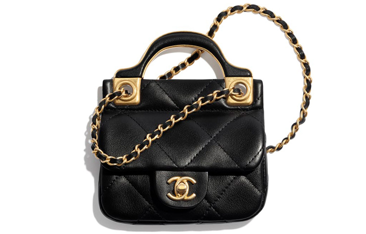 

CHANEL Мини-сумка из коровьей кожи, сумка-конверт, сумка на плечо, сумка через плечо, держатель для карт, женская, черная