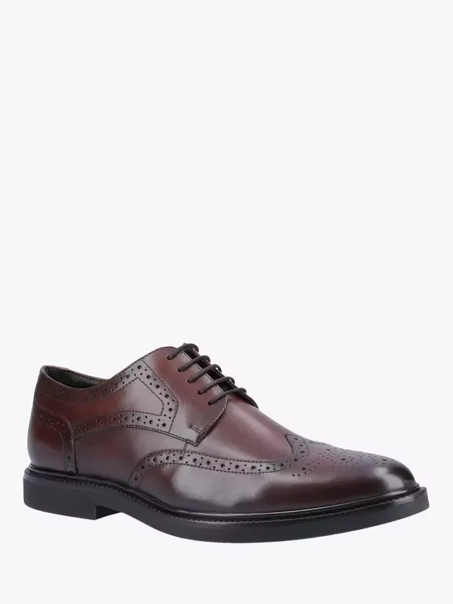 Кожаные броги Кингстон Hush Puppies, Chocolate — фото 2