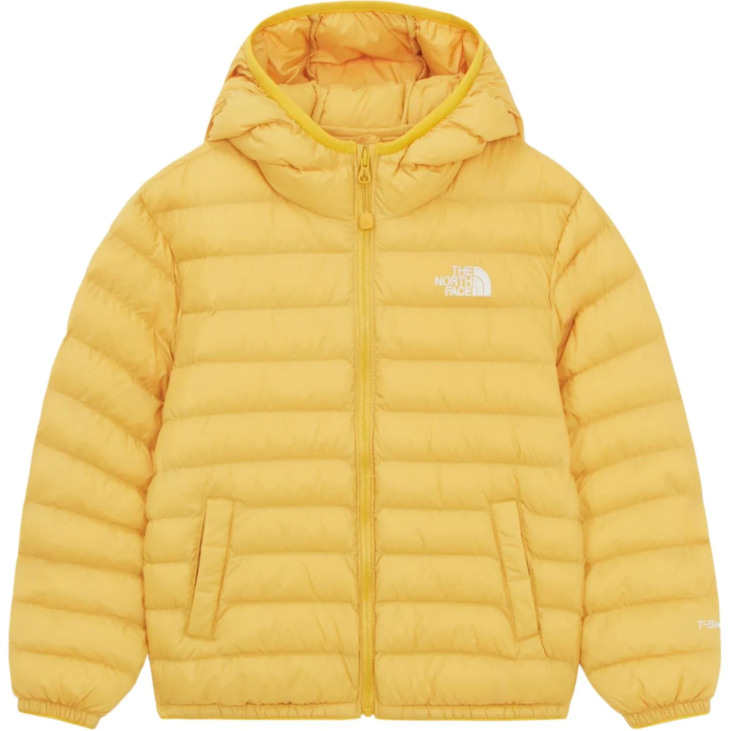 Куртка утепленная The North Face горчично-желтая детская
