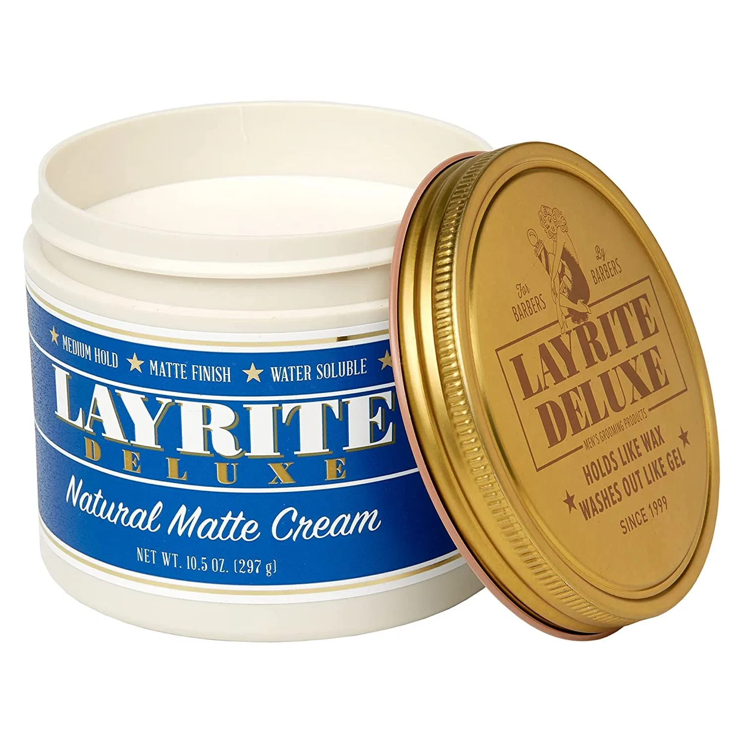 Матовая помада для волос Layrite Matte Natural Cream Hair Pomade 297 г Layrite — фото 2