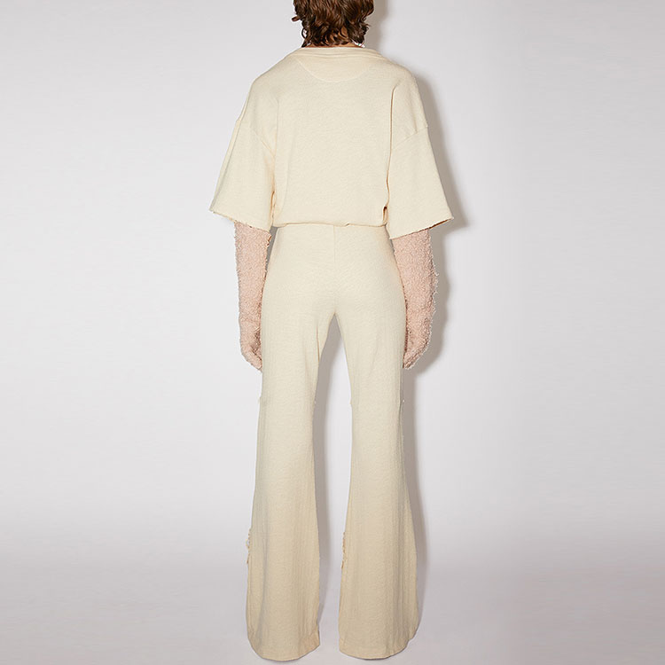 Повседневные брюки женские бежевые Acne Studios — фото 4