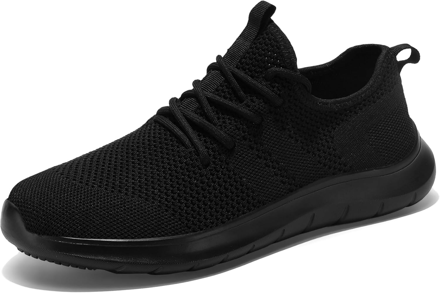 

Мужские кроссовки без шнурков для ходьбы, с противоскользящей подошвой, легкие, дышащие, для бега, тенниса, спортивного зала и кросс-тренинга Yamepp, черный