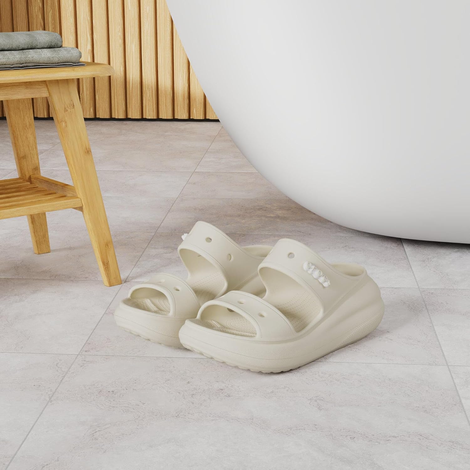 Классические сандалии Crocs унисекс для взрослых, Bone — фото 2