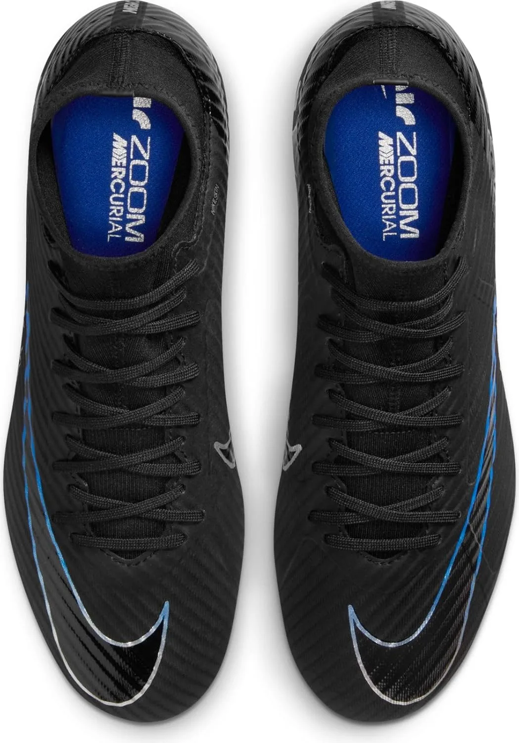 Мужские кроссовки Nike Zoom Superfly 9 Acad SG-Pro Ac высокого качества, черный/синий — фото 3
