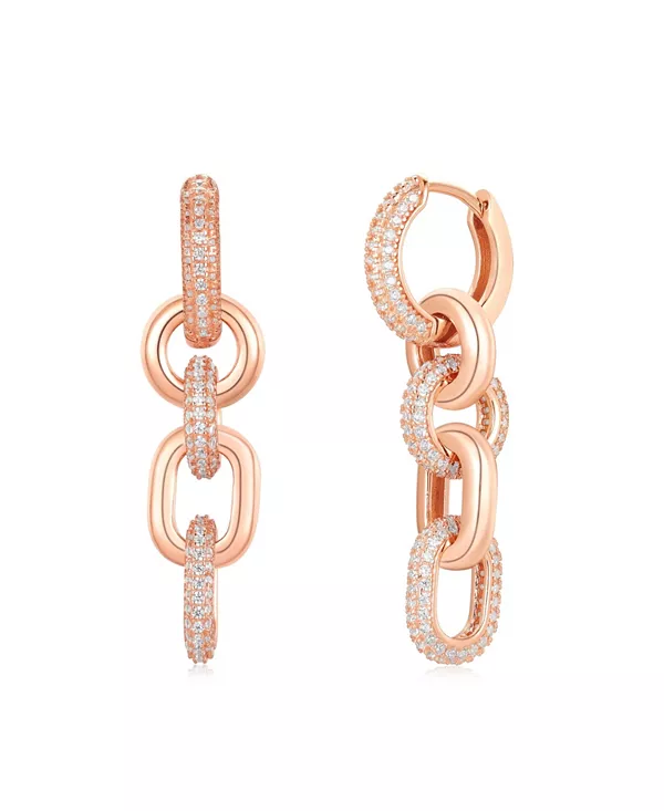 

Серьги-Подвески Suzy Levian из стерлингового серебра с кубическим цирконием Suzy Levian New York, rose