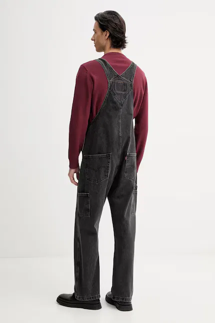 Комбинезон джинсовый свободный Overalls x Workwear Levi's, черный — фото 3