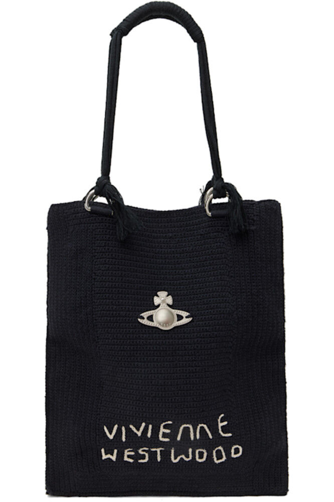 

Большая черная сумка-тоут Mabel Crochet Vivienne Westwood