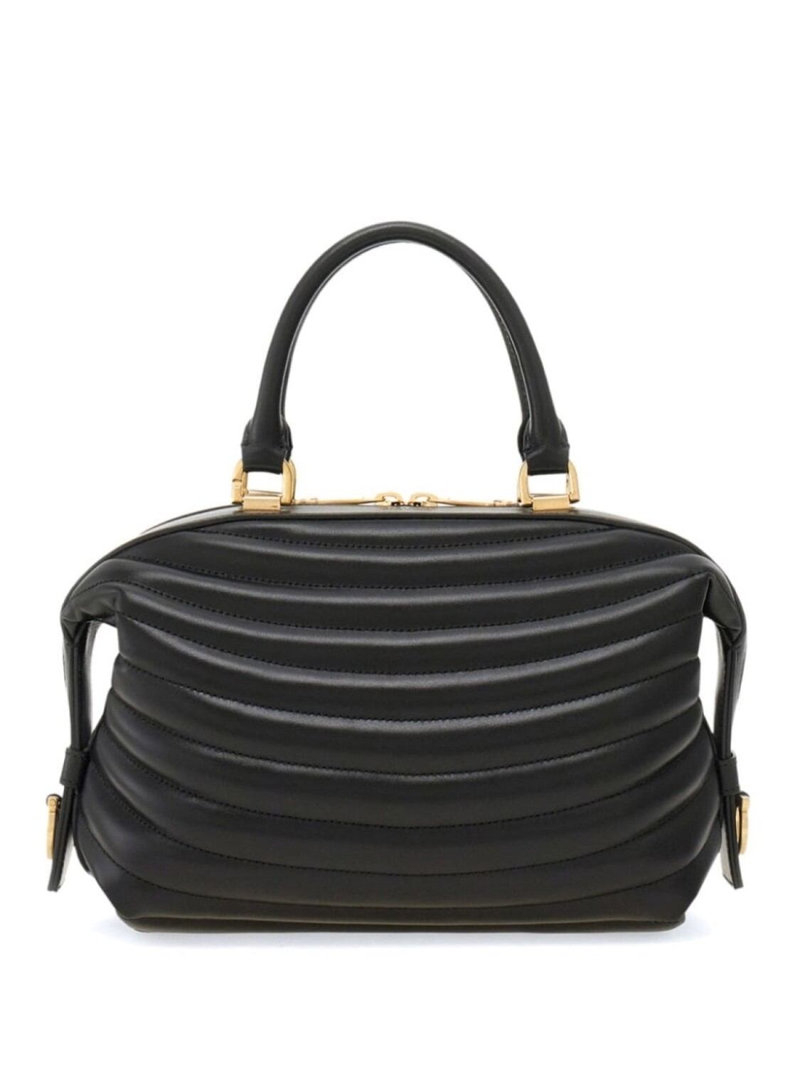 

Ferragamo стеганая сумка для боулинга, черный
