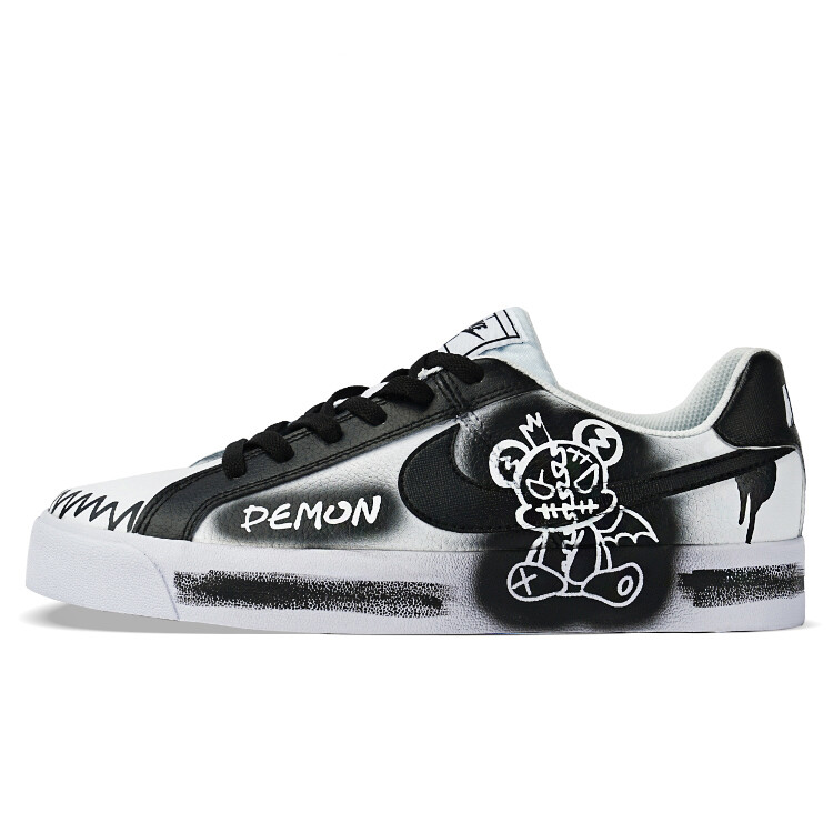 

Кроссовки Nike Court Royale Skateboarding Shoes Unisex Low-top White/Black, черный/белый