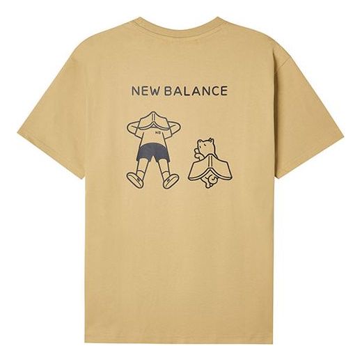

Футболка New Balance x Noritake Crossover Funny Pattern Sports Round Neck Short Sleeve Unisex Yellow, желтый
