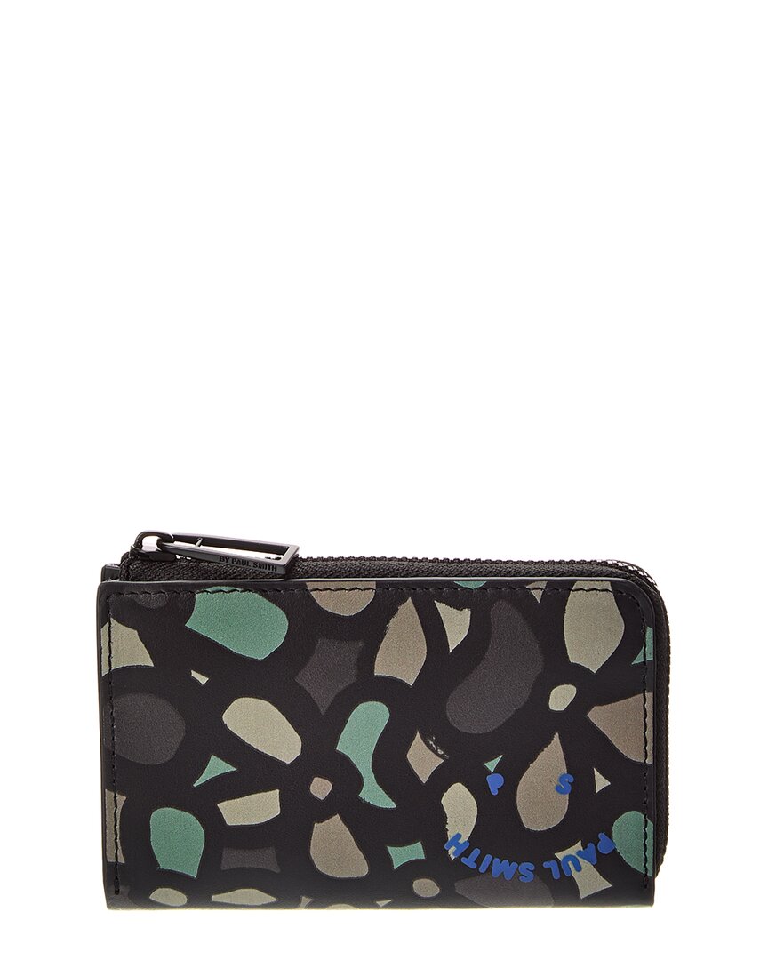 

Кожаный кошелек на молнии PS Paul Smith PS by Paul Smith, зеленый