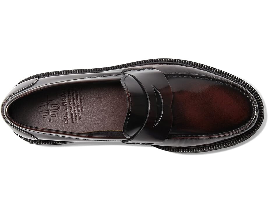 Оксфорды Cole Haan American Classics Penny Loafer, цвет Deep Burundy/Black — фото 2