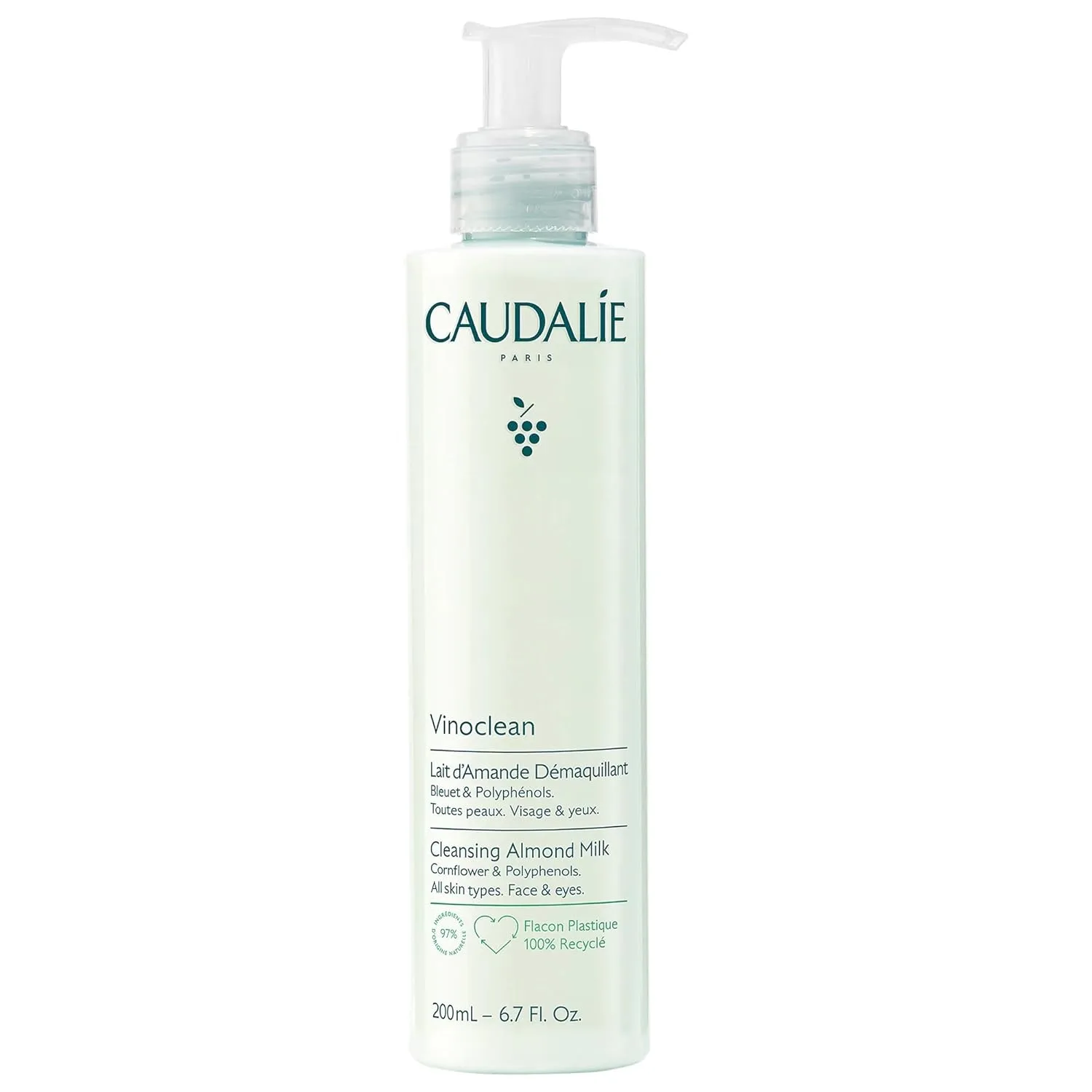 Крем для лица Caudalie — Очищающее миндальное молочко Vinoclean, 200 мл