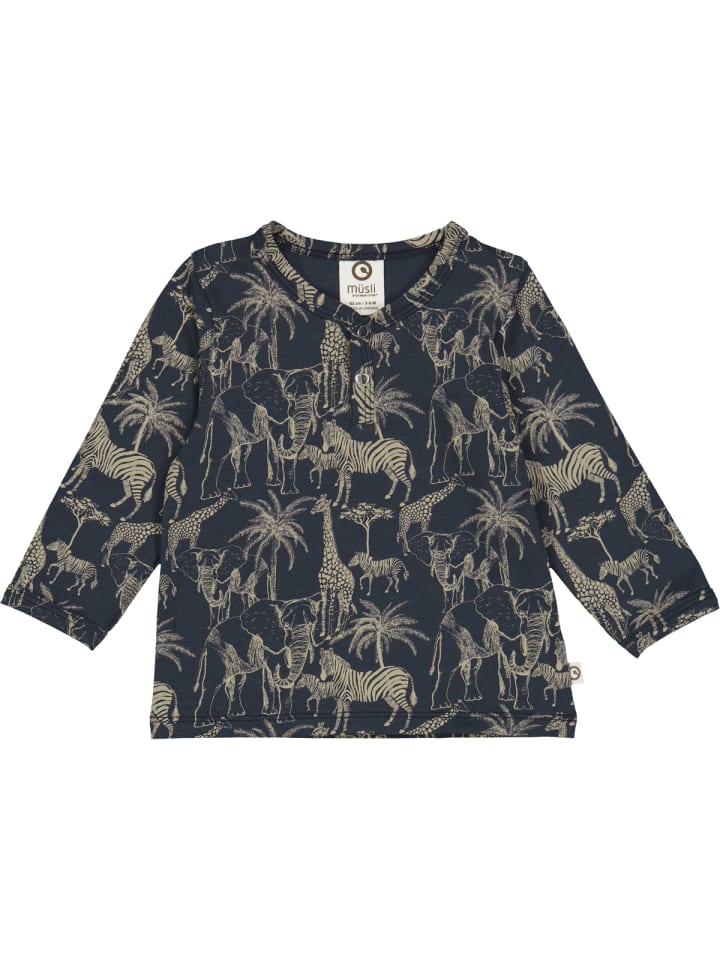 

Детская рубашка с длинными рукавами в цвете nblue/кашемир müsli