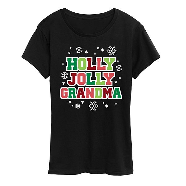 

Футболка с принтом Holly Jolly Grandma Licensed Character, Black, Черный, Футболка с принтом Holly Jolly Grandma Licensed Character, Black