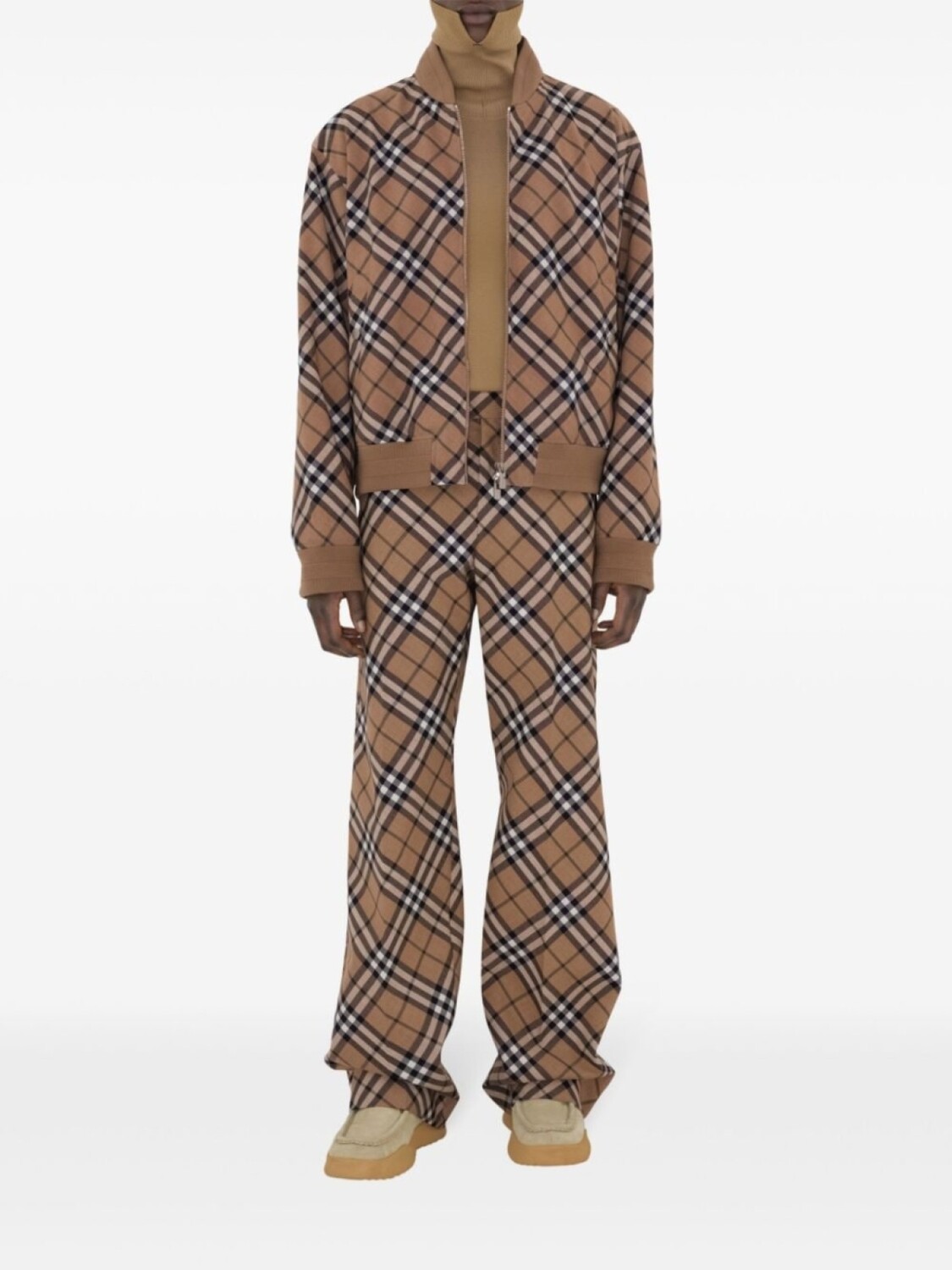 Бомбер Burberry Vintage Check, нейтральный — фото 2