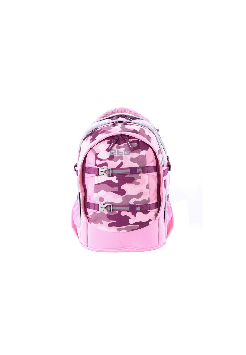 

Школьный рюкзак со светоотражающими элементами 2be, цвет Pink Weinrot