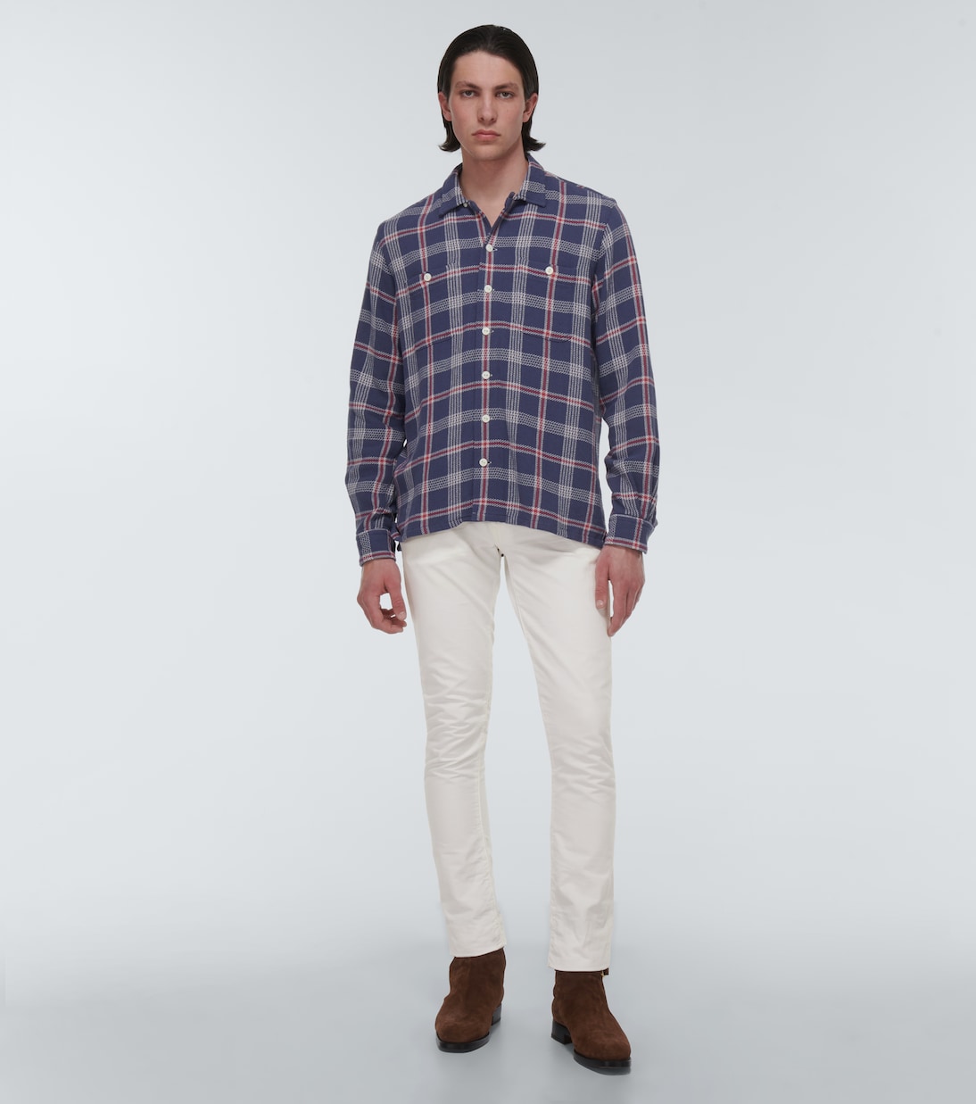 Узкие джинсы Sullivan Polo Ralph Lauren, белый — фото 2